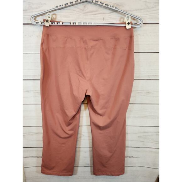 Lands' End Women's Pink Stretch High Rise Elastic Waist Leggings Pants Size 2X - Picture 2 of 7